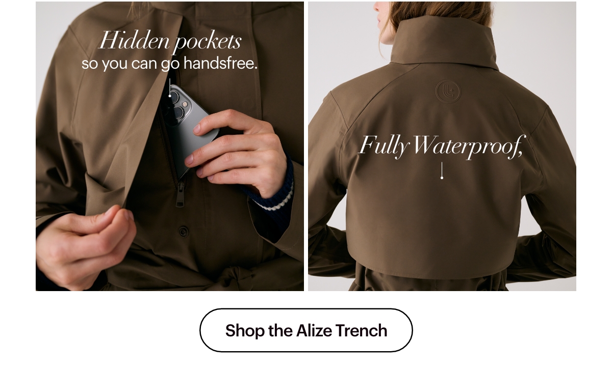 Alizé Rain Trench Coat