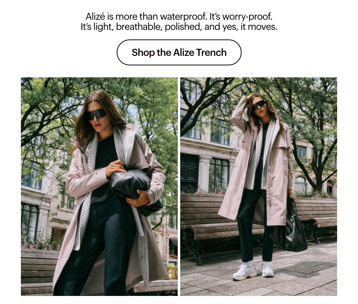 Alizé Rain Trench Coat