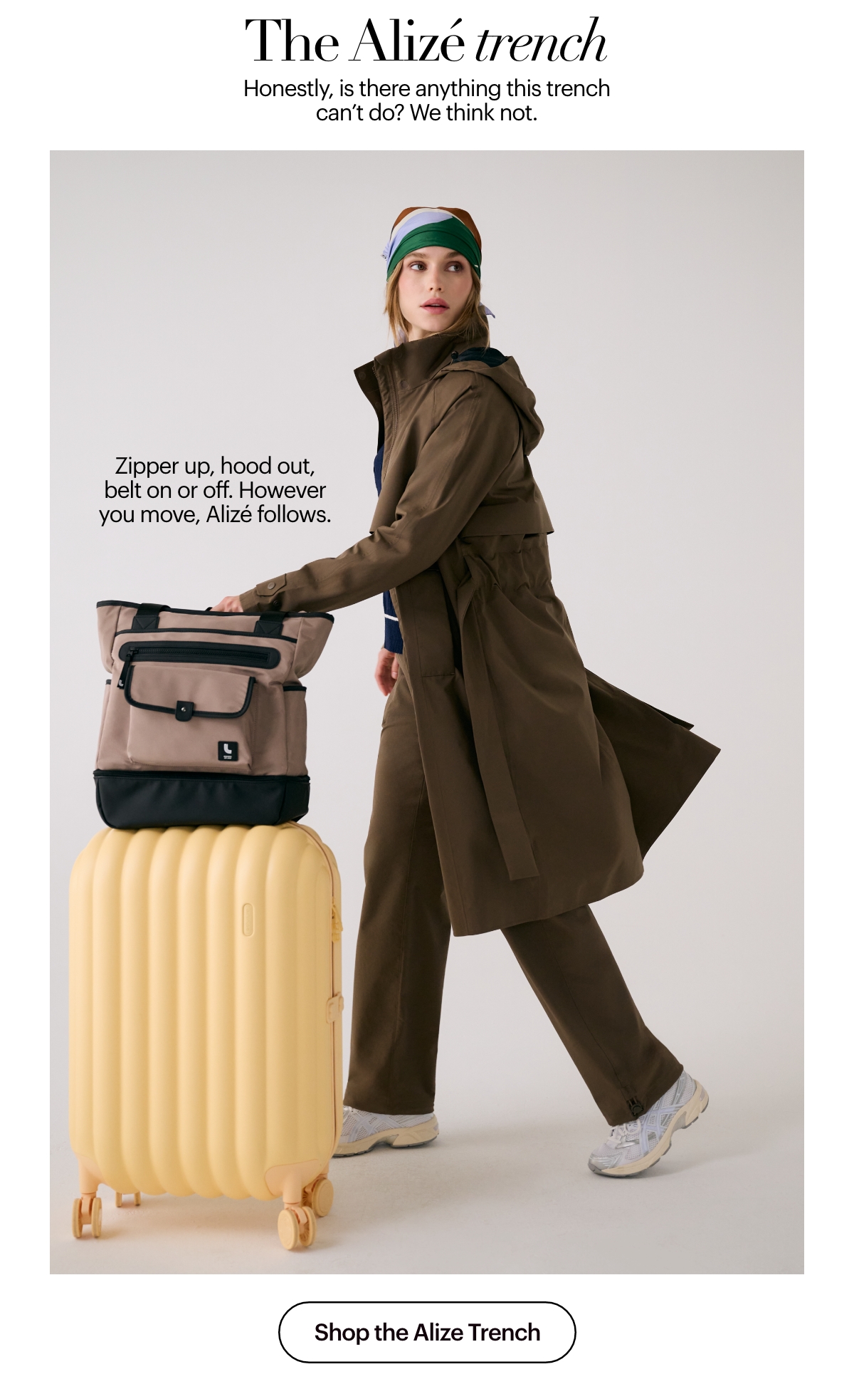 Alizé Rain Trench Coat