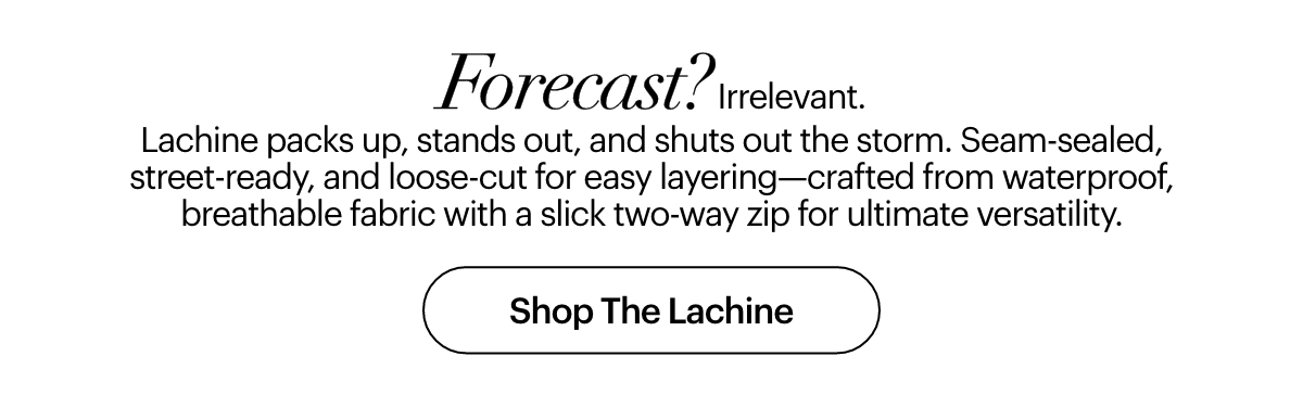 Lachine Oversized Rain Jacket