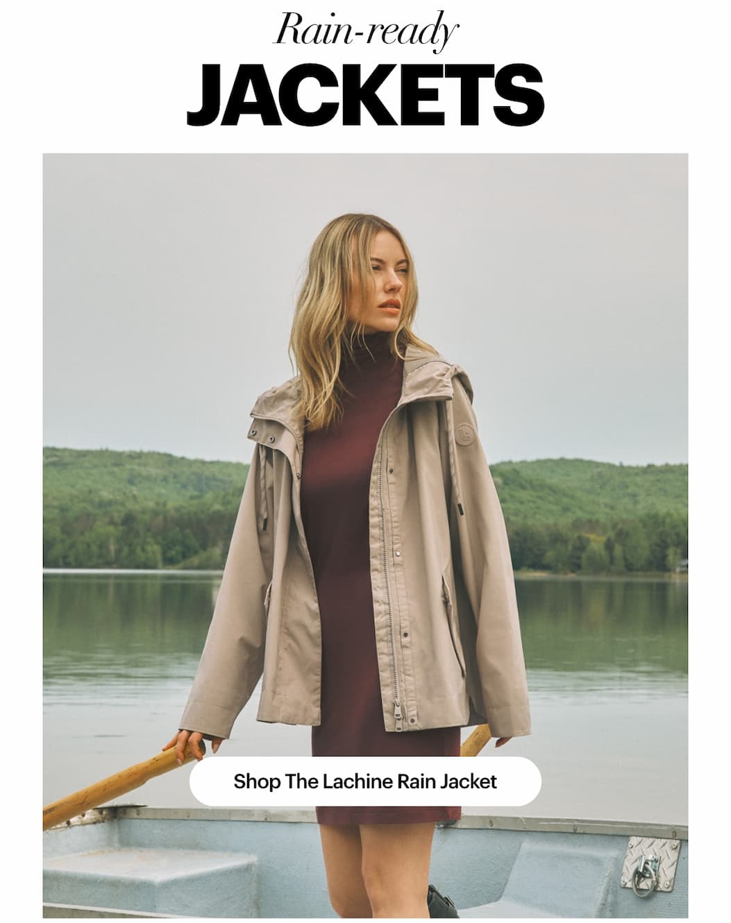 Lachine Oversized Rain Jacket