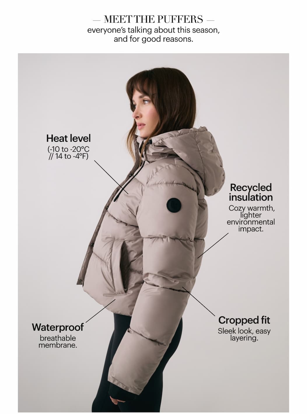 London Cropped Puffer