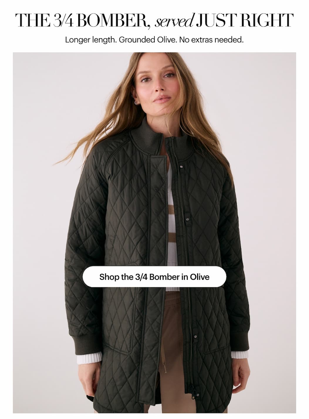 3/4 Bomber Insulated Jacket