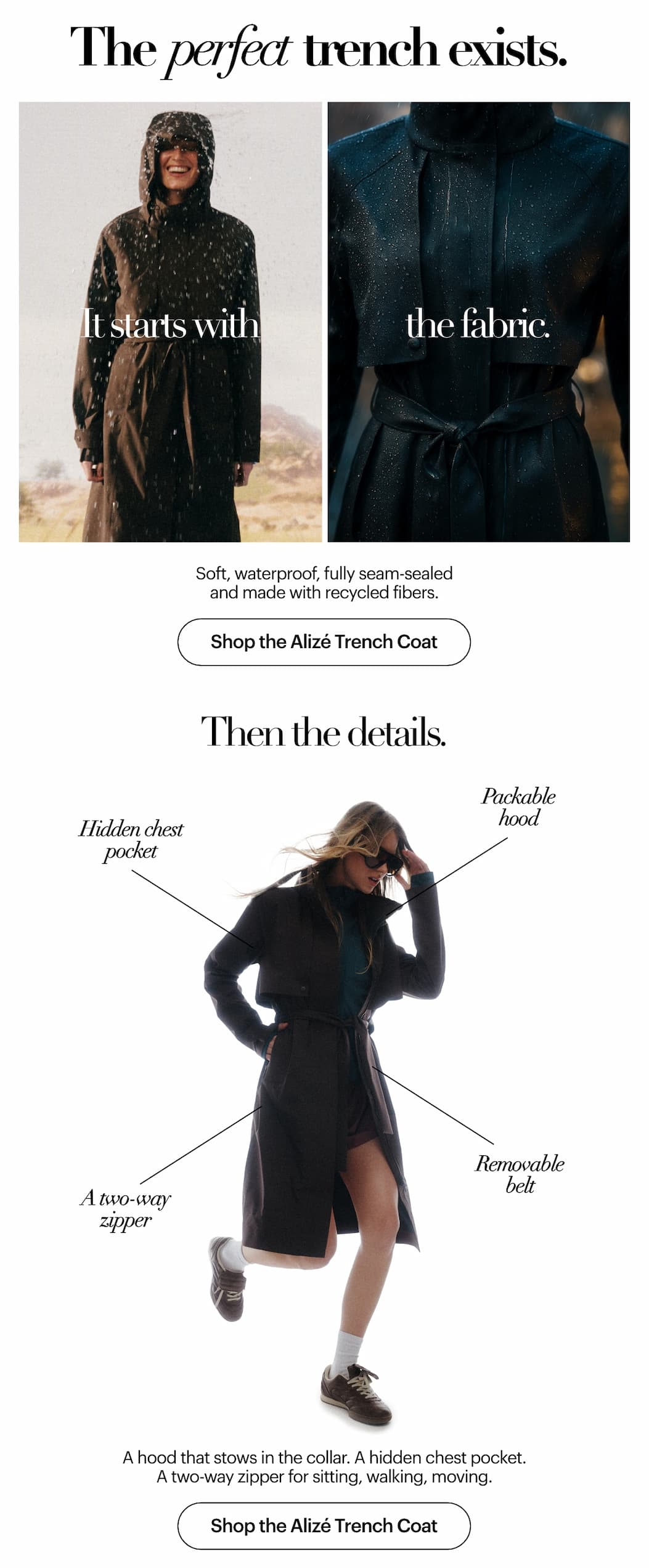 Alizé Trench Coat