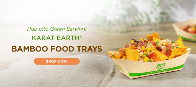 Karat Earth Bamboo Food Trays