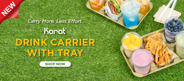 Drink Carrier with Tray