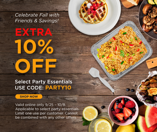 Party Essentials 10% Off