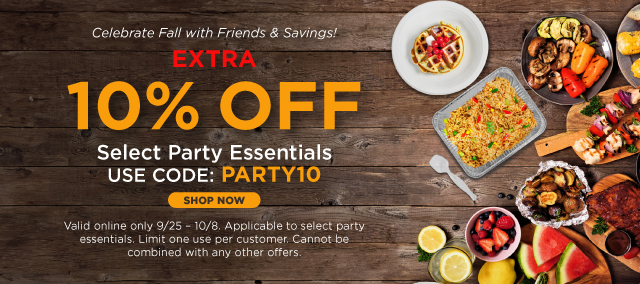Party Essentials 10% Off
