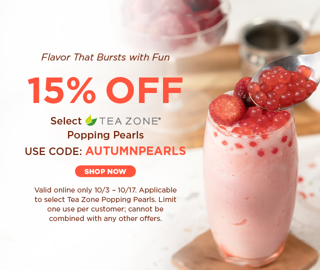 Popping Pearls 15% Off