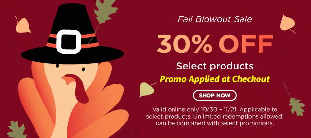 Blowout Sale 30% Off