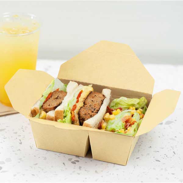 Paper Take-Out Boxes | 2-Compartment