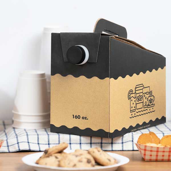 160 oz Beverage Take-Out Container, Kraft
