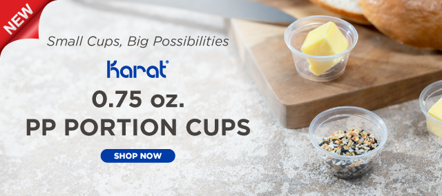 New! 0.75 oz. PP Portion Cups & Lids