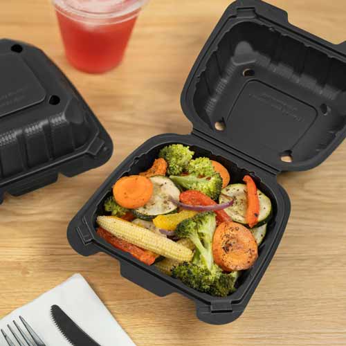 Karat Earth 6" x 6" Mineral Filled PP Hinged Container