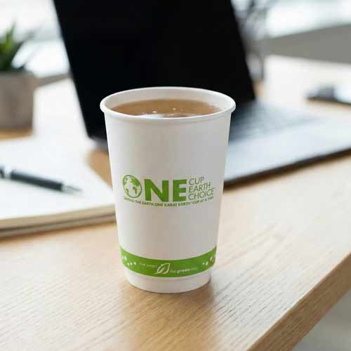 Karat Earth 16oz Eco-Friendly Insulated Paper Hot Cups