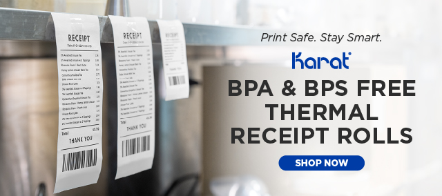 BPA & BPS FREE THERMAL RECEIPT ROLLS