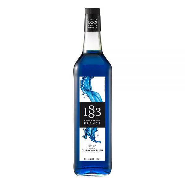 Image of 1883 Maison Routin Blue Curacao Syrup - Bottle (1L)