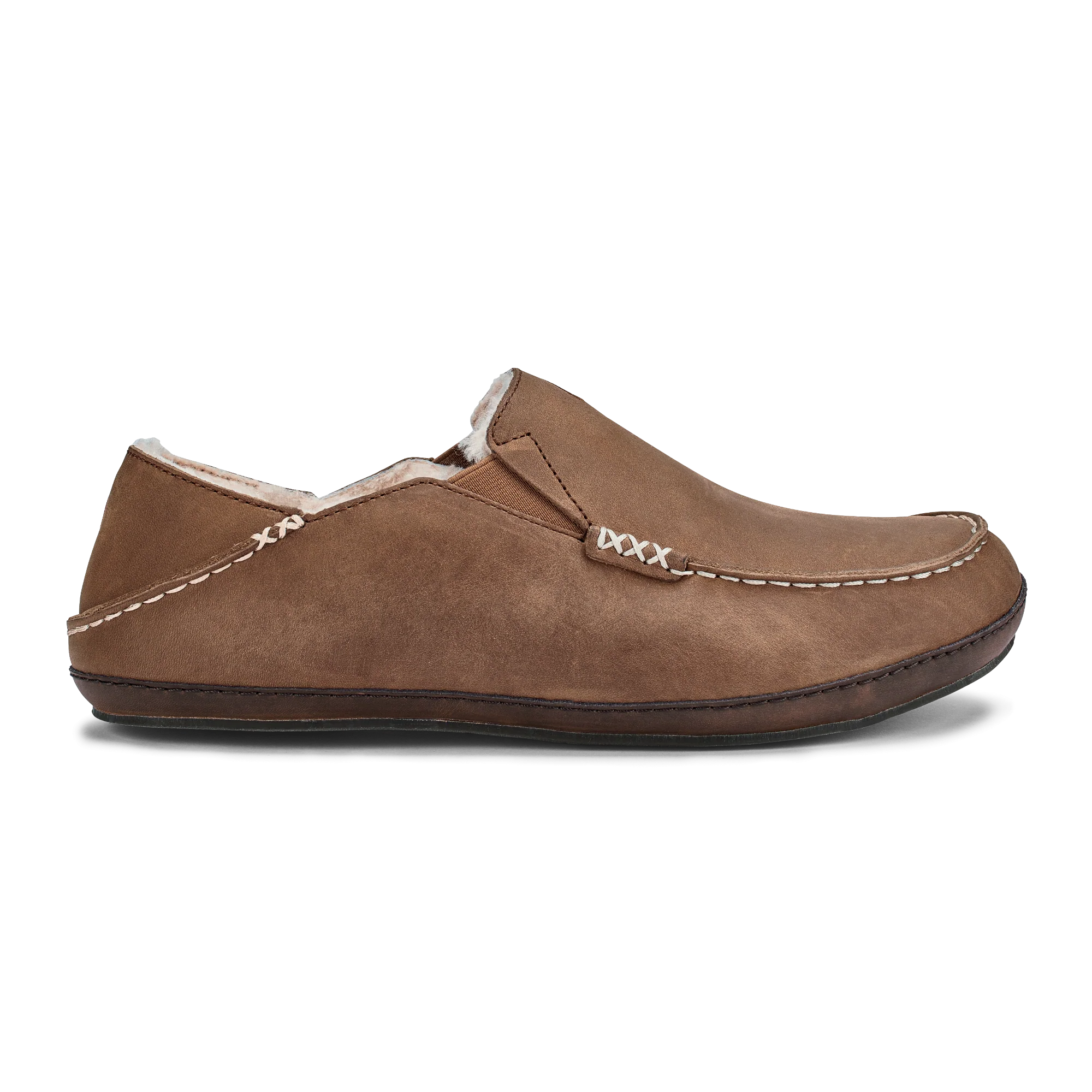 Image of Moloā Slipper - Toffee / Dark Wood
