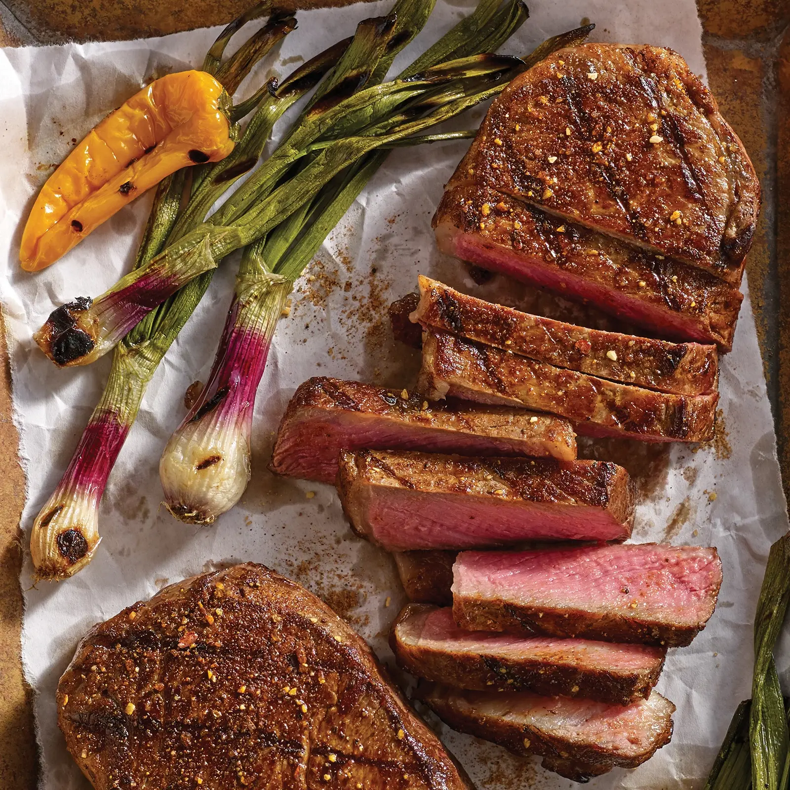 Boneless New York Strips 4 qty, 10 oz each