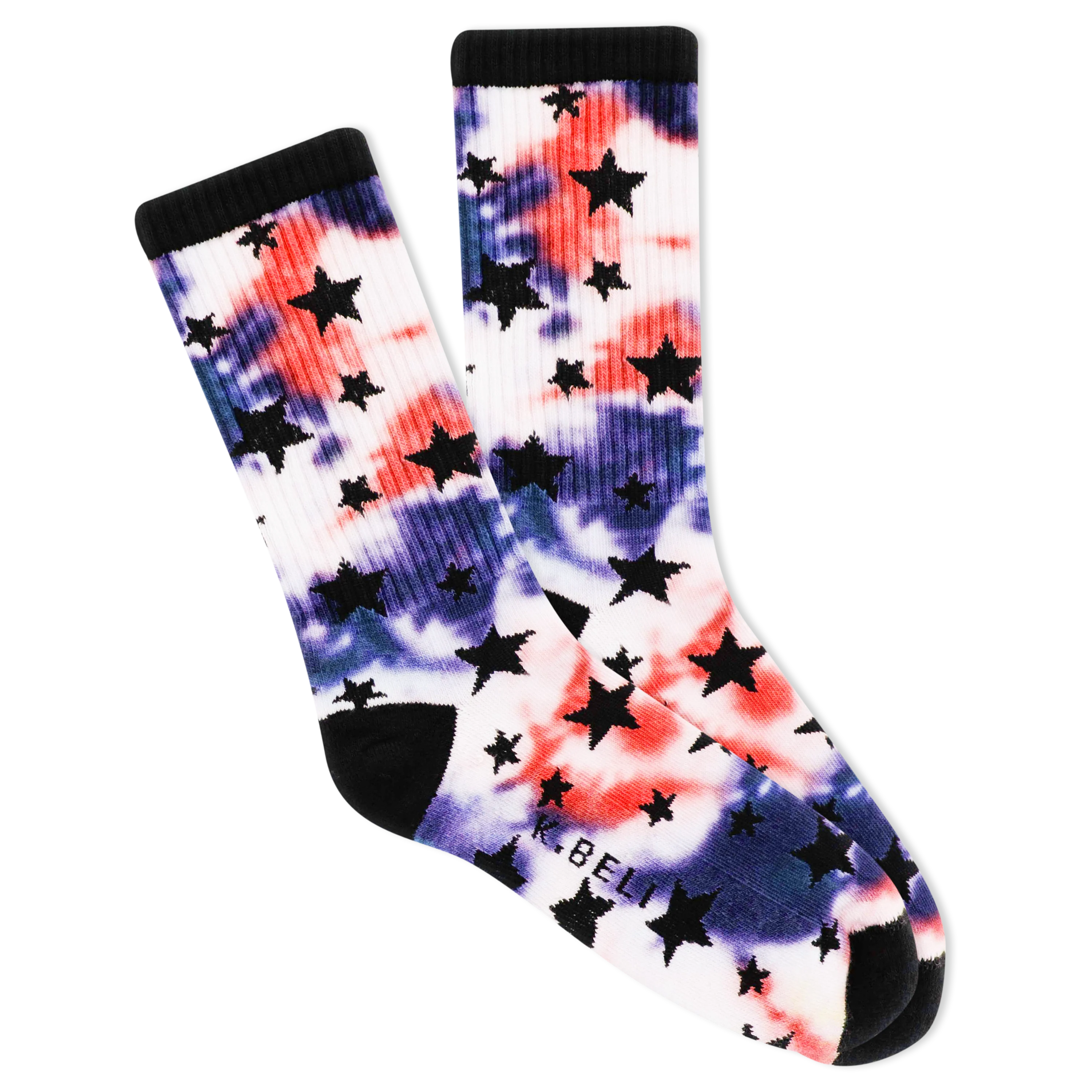 K.Bell Women's Tie Dyed No Show Ankle Socks