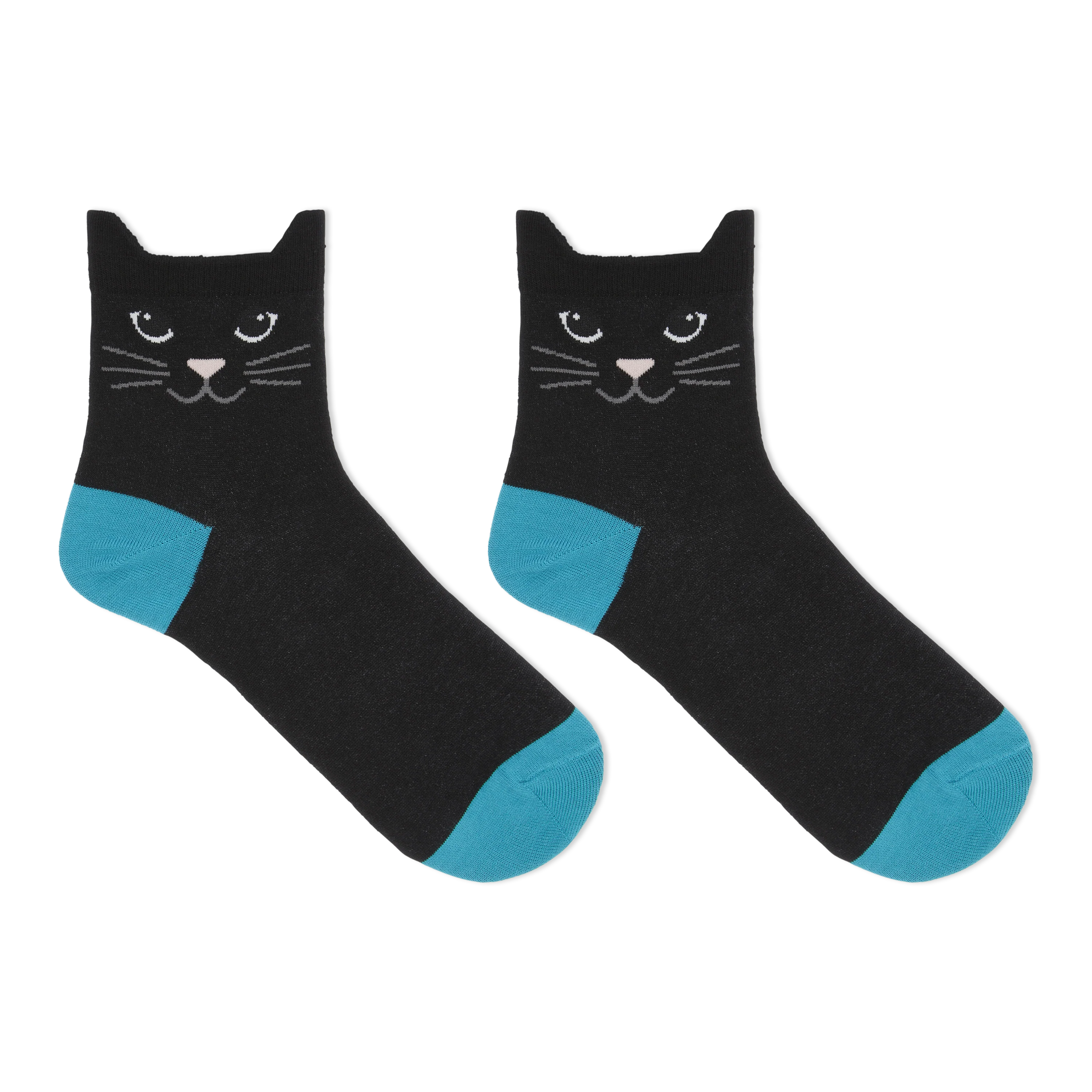 HOTSOX Women's Cat Ears Anklet Socks
