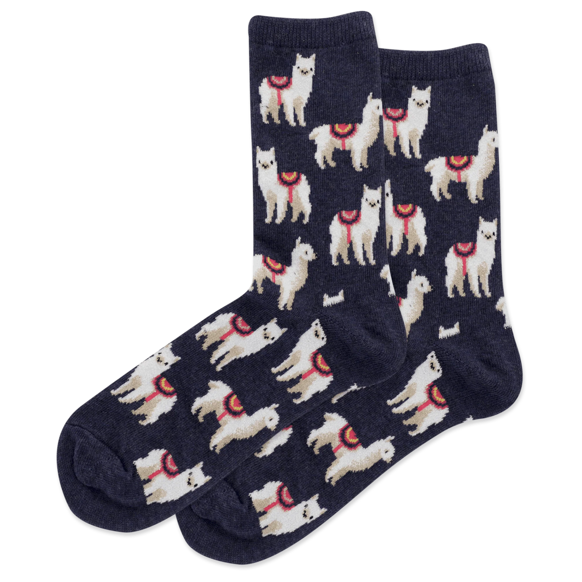 HOTSOX Women's Llamas Crew Socks