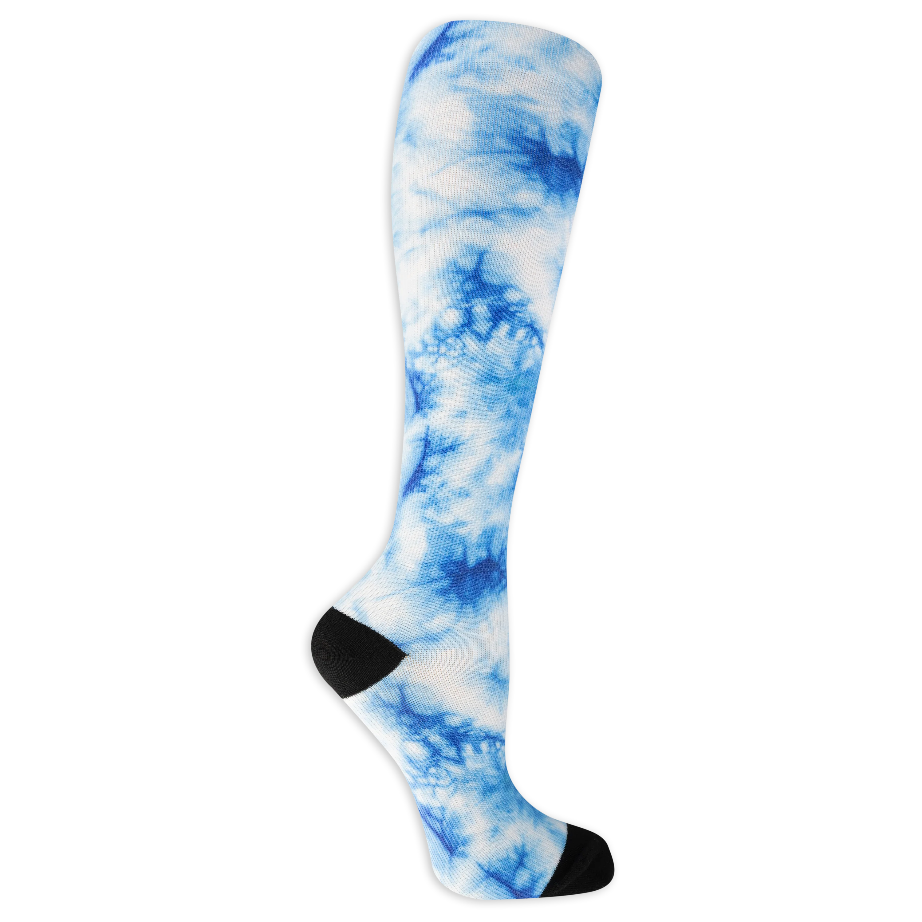 Dr. Scholl's Women's Graduated Compression Watercolor Print Knee High Socks 1 Pair Pack - Light Compression, Sophisticated Style