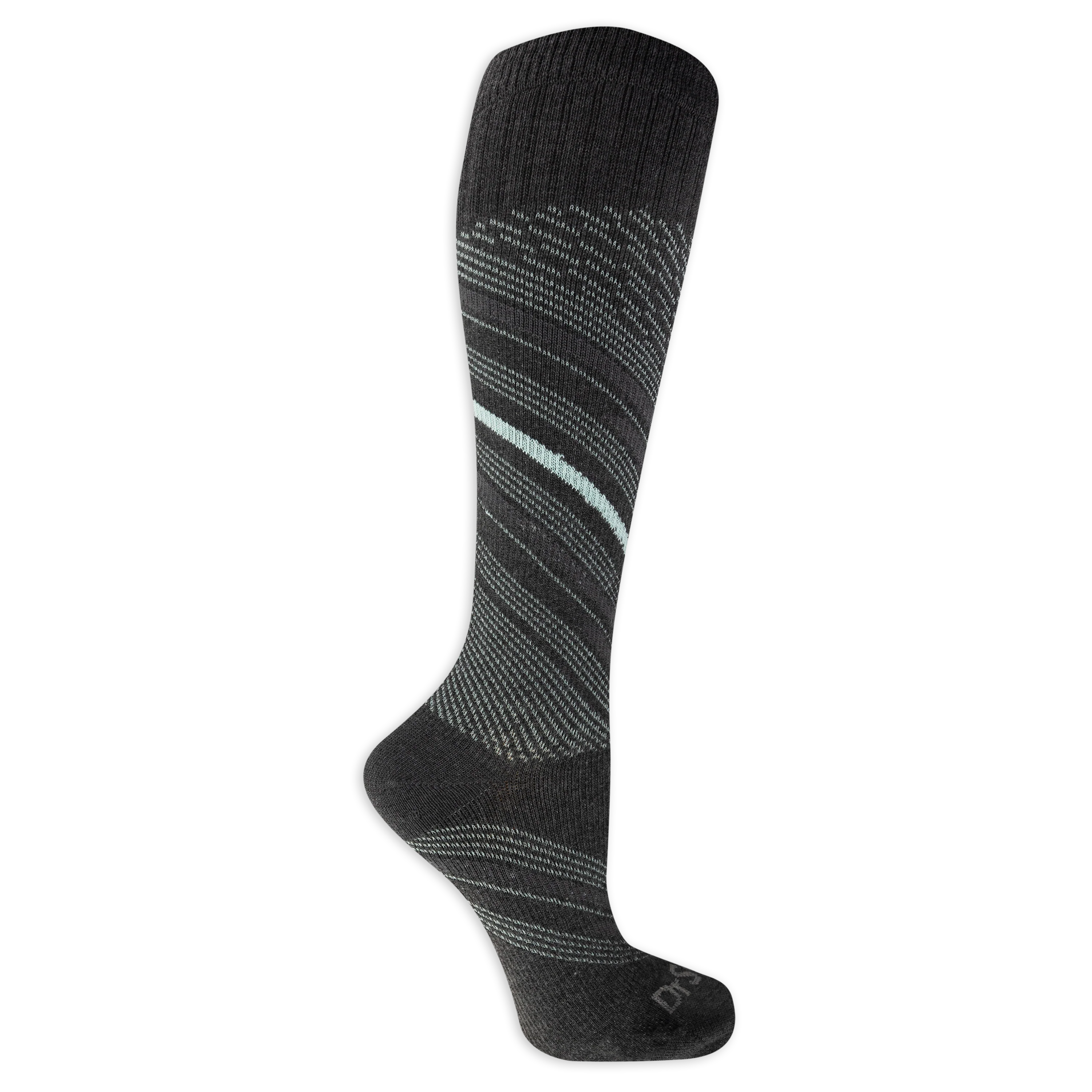 Dr. Scholl's Women's Graduated Compression Chevron Mesh Pattern Knee High Socks 1 Pair Pack - Light Compression, Sophisticated Style