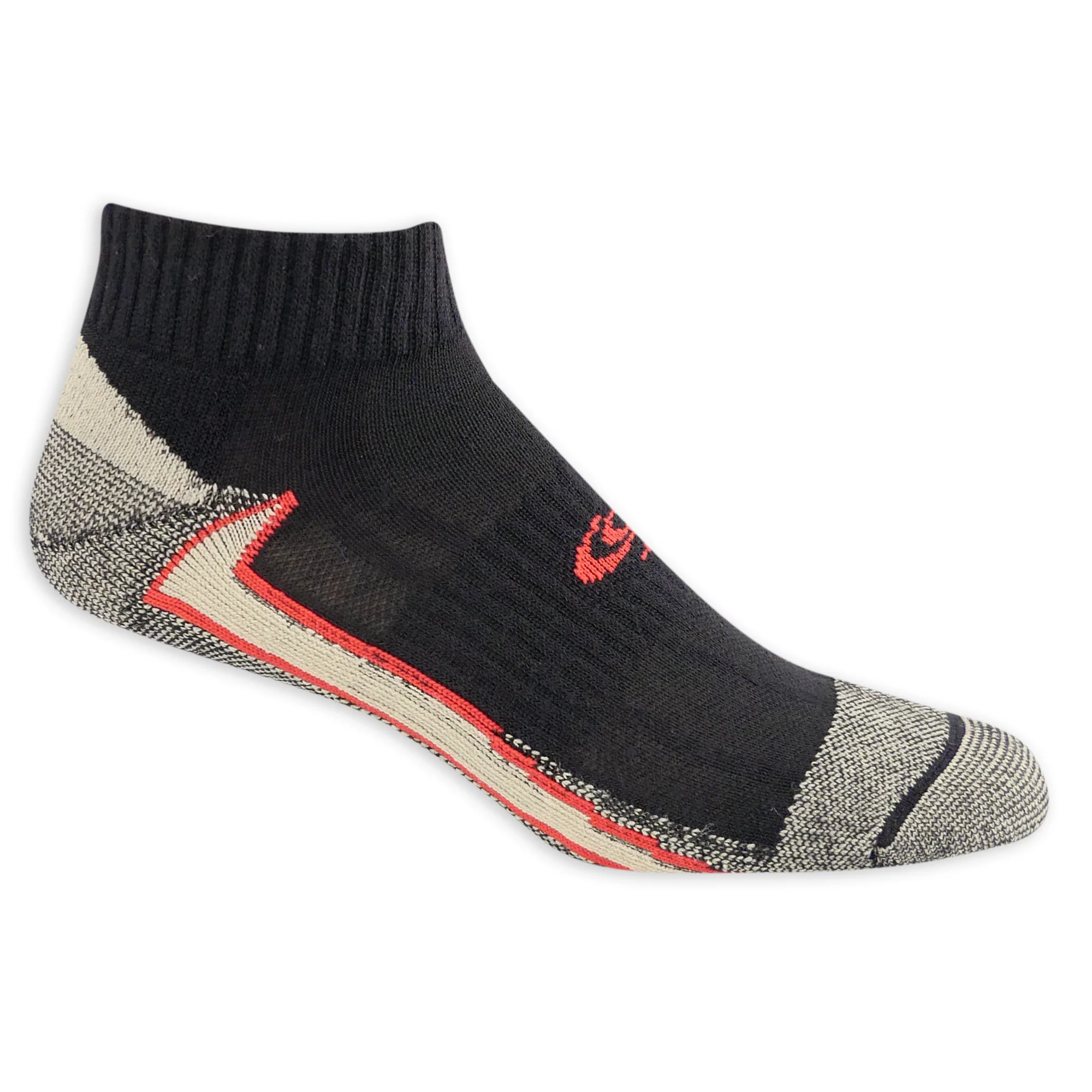 Copper Sole Men's Extreme Athletic Ankle Socks 3 Pair