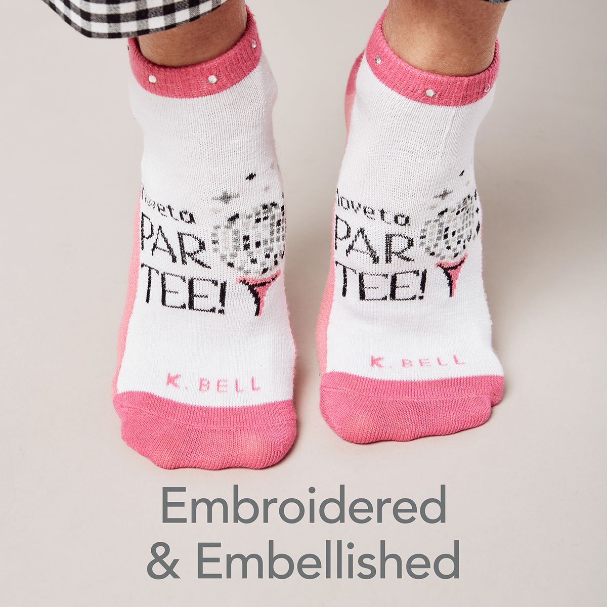 Embroidered & Embellished Socks
