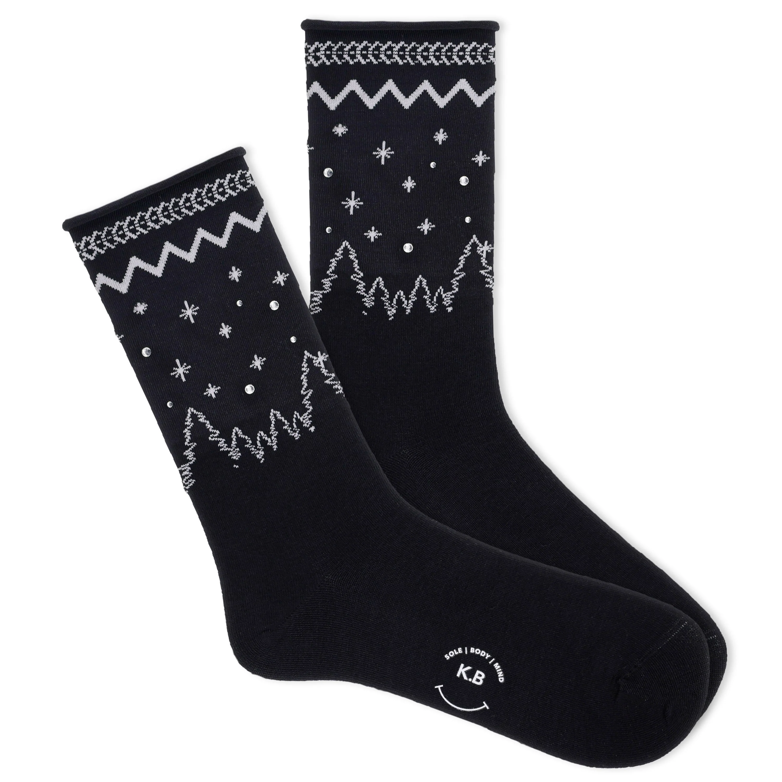 K.Bell Women's Winter Night Crew Sock