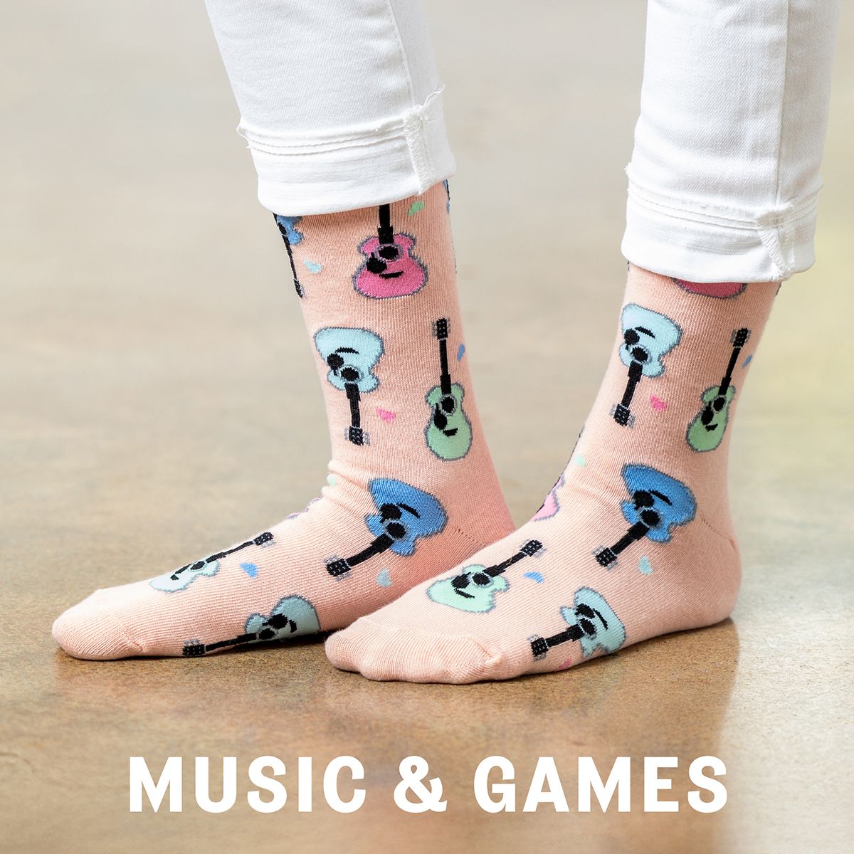 Kids music and game socks