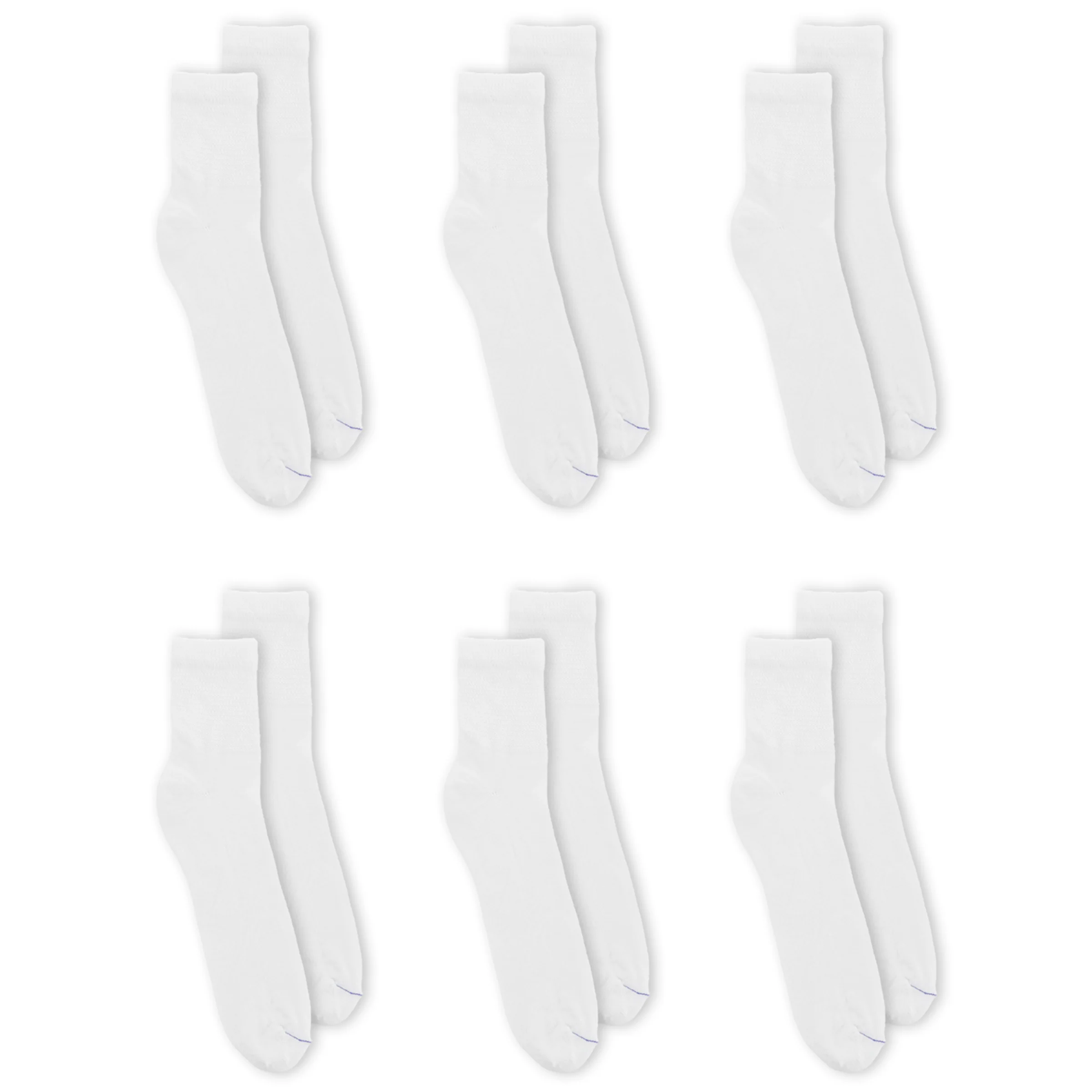 Dr. Scholl's Men's Diabetes & Circulatory Ankle Socks 6 Pair Pack - Non-Binding, Cushioned Comfort