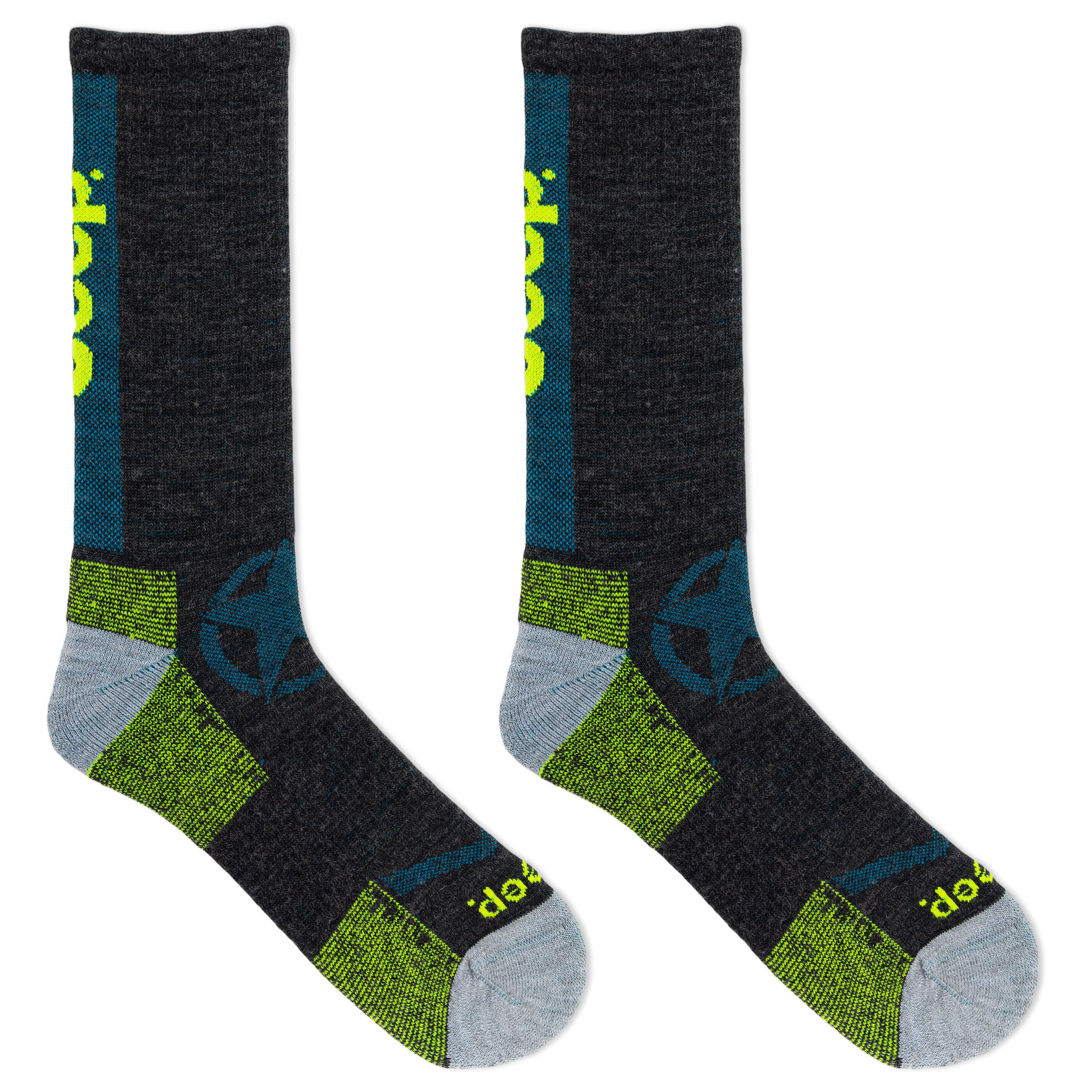 Jeep® Men's Wool Logo Crew Socks - Breathable Comfort
