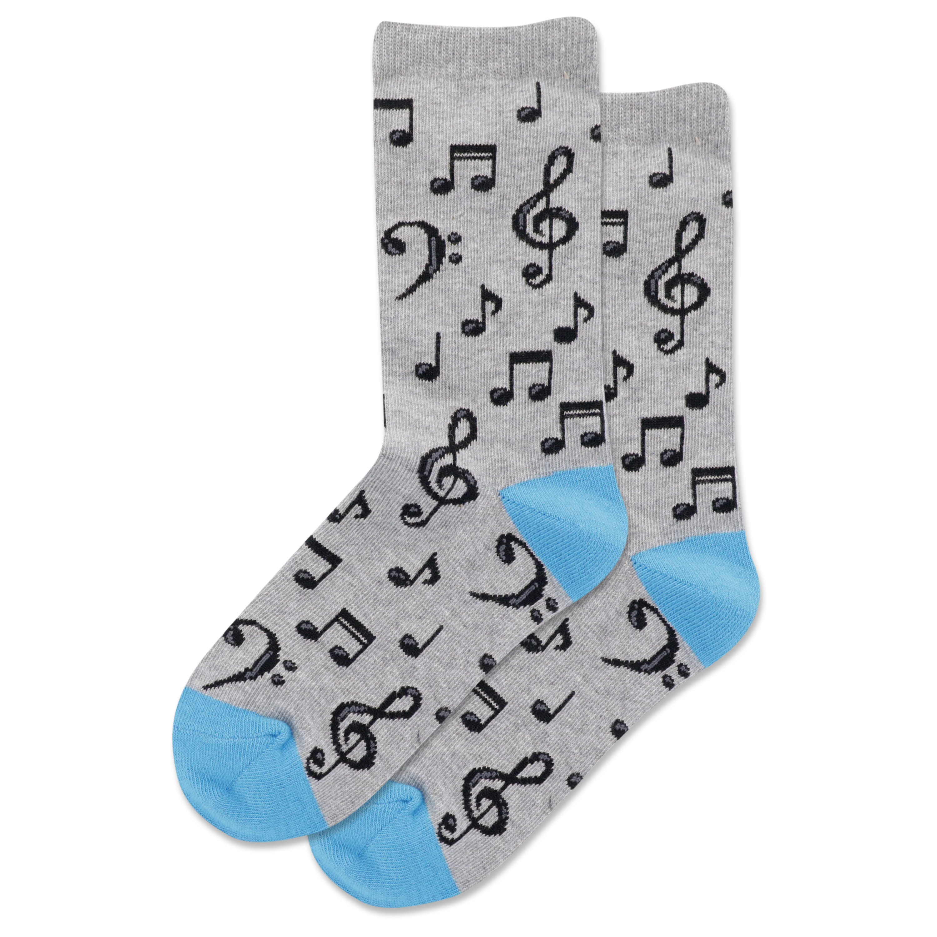 HOTSOX Kid's Musical Notes Crew Socks