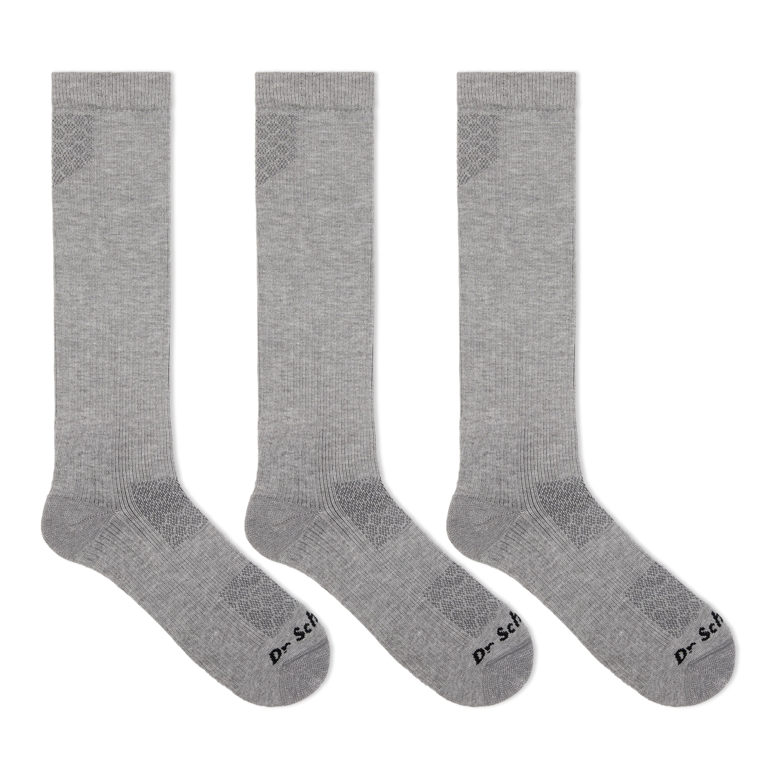 Dr. Scholl's Men's Work Graduated Compression Over The Calf Socks 3 Pair Pack