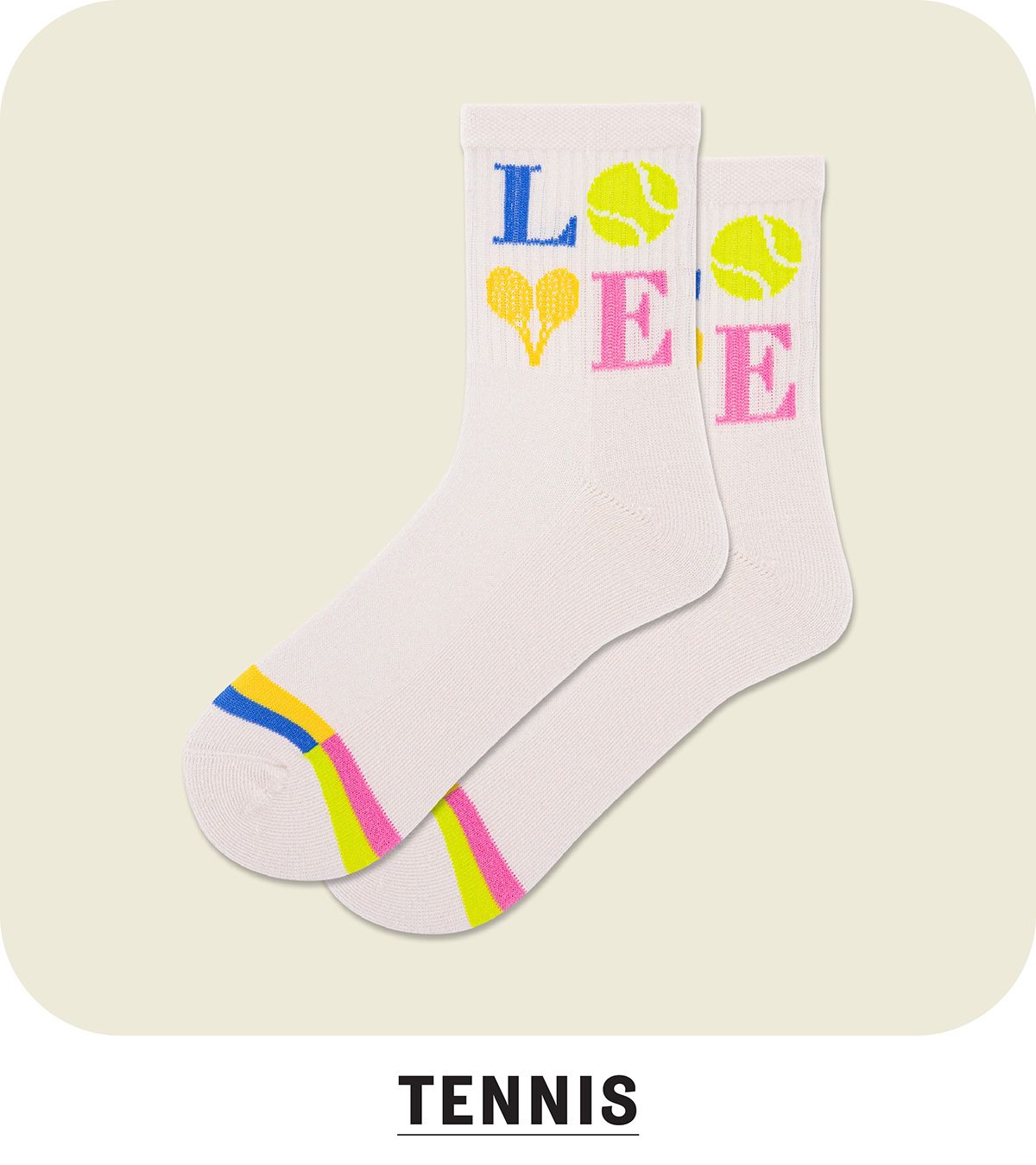 Tennis-themed Socks