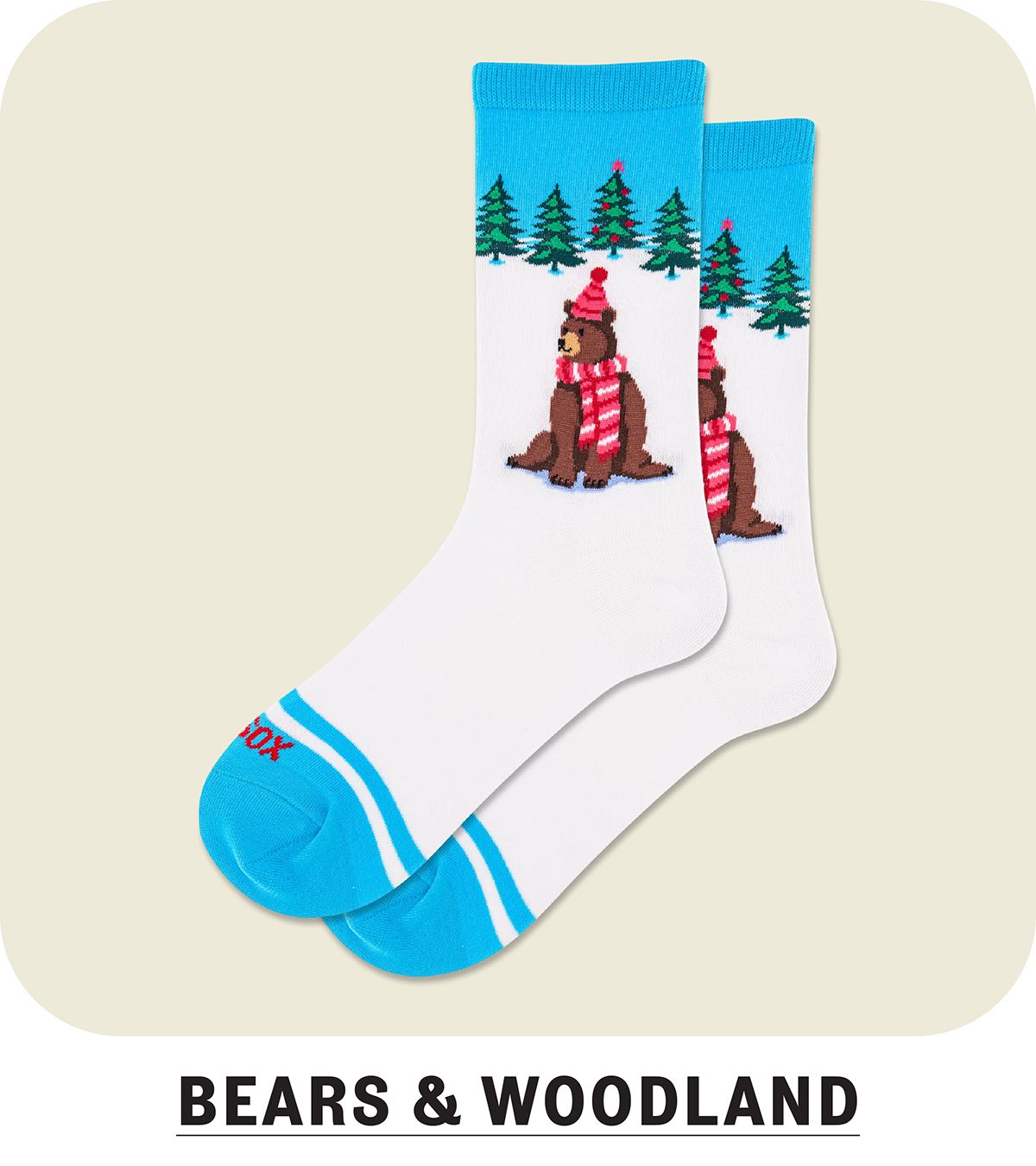 Bears and woodland socks