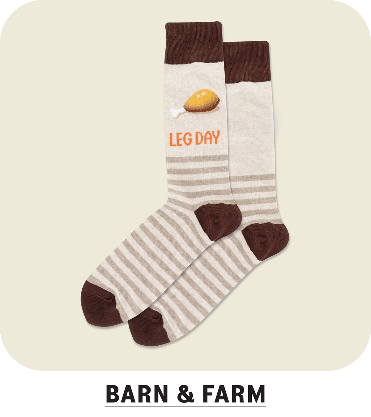 Barn and farm animal socks