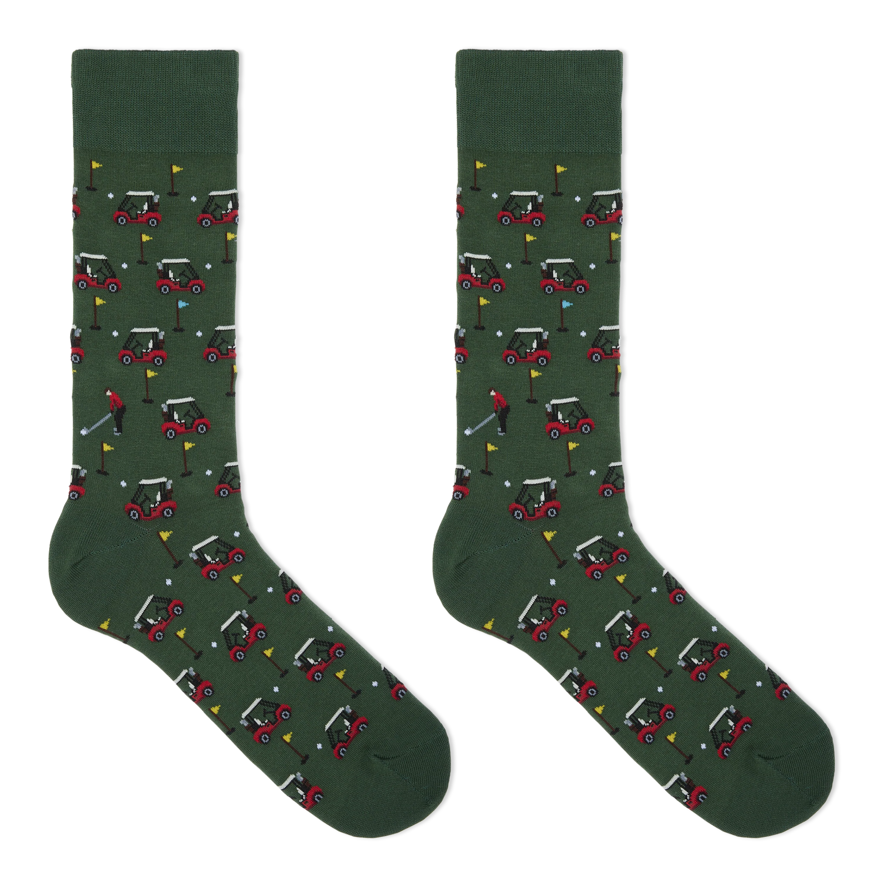 HOTSOX Men's Golfer Carts Crew Socks
