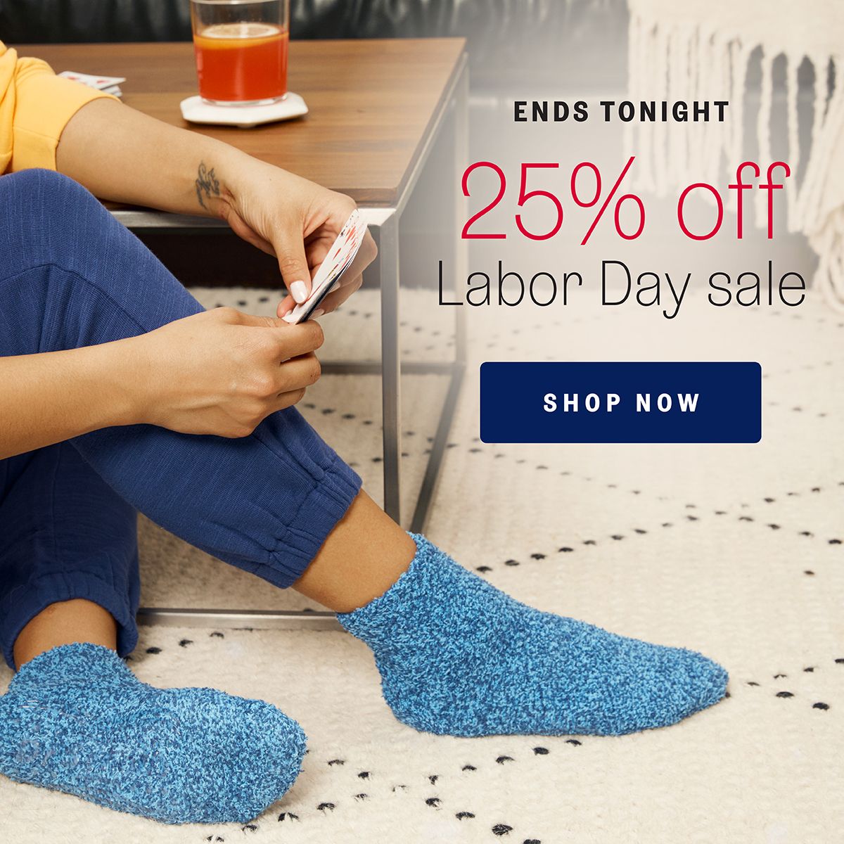 Twenty-five percent off Labor Day