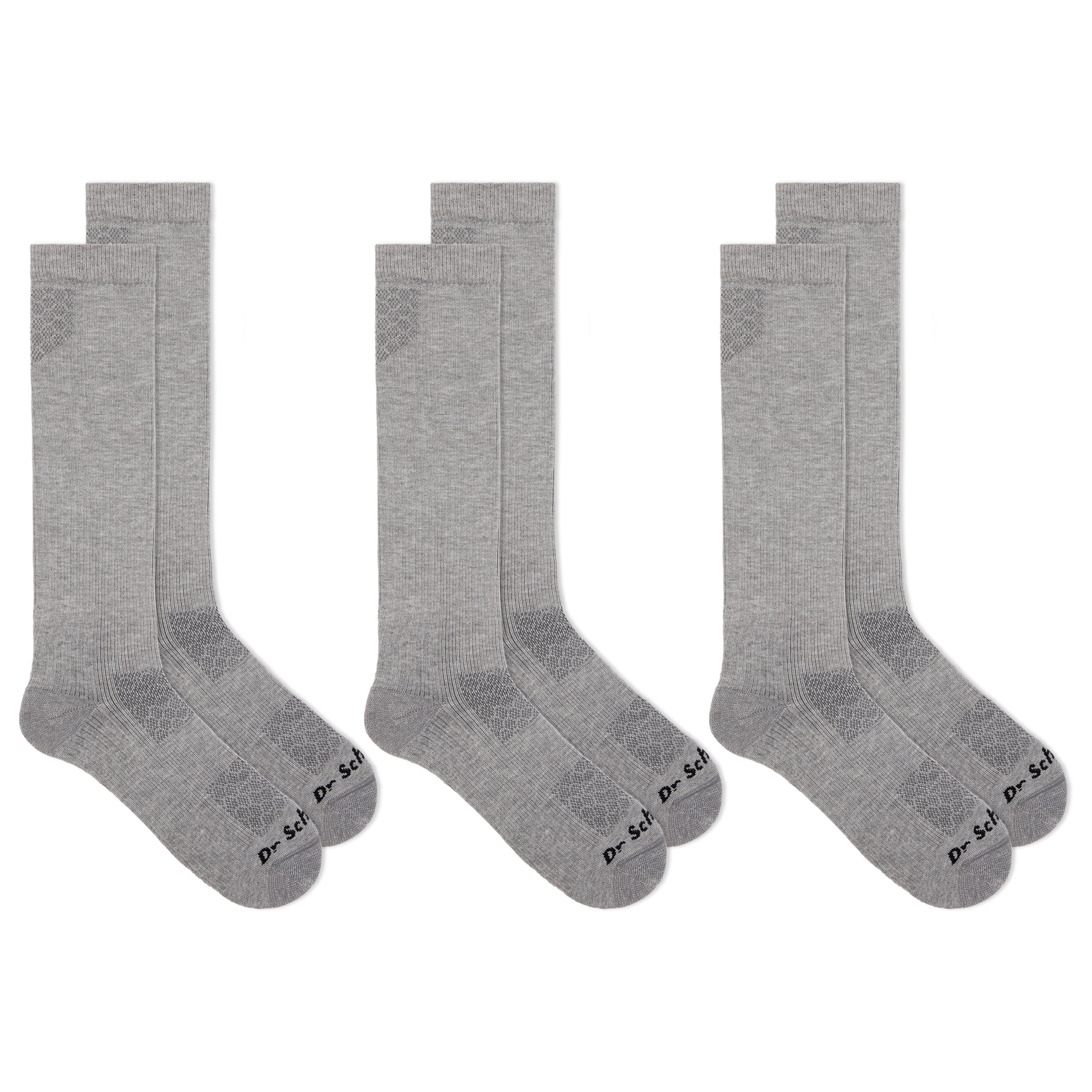 Dr. Scholl's Men's Work Graduated Compression Over the Calf Socks 3 Pair Pack