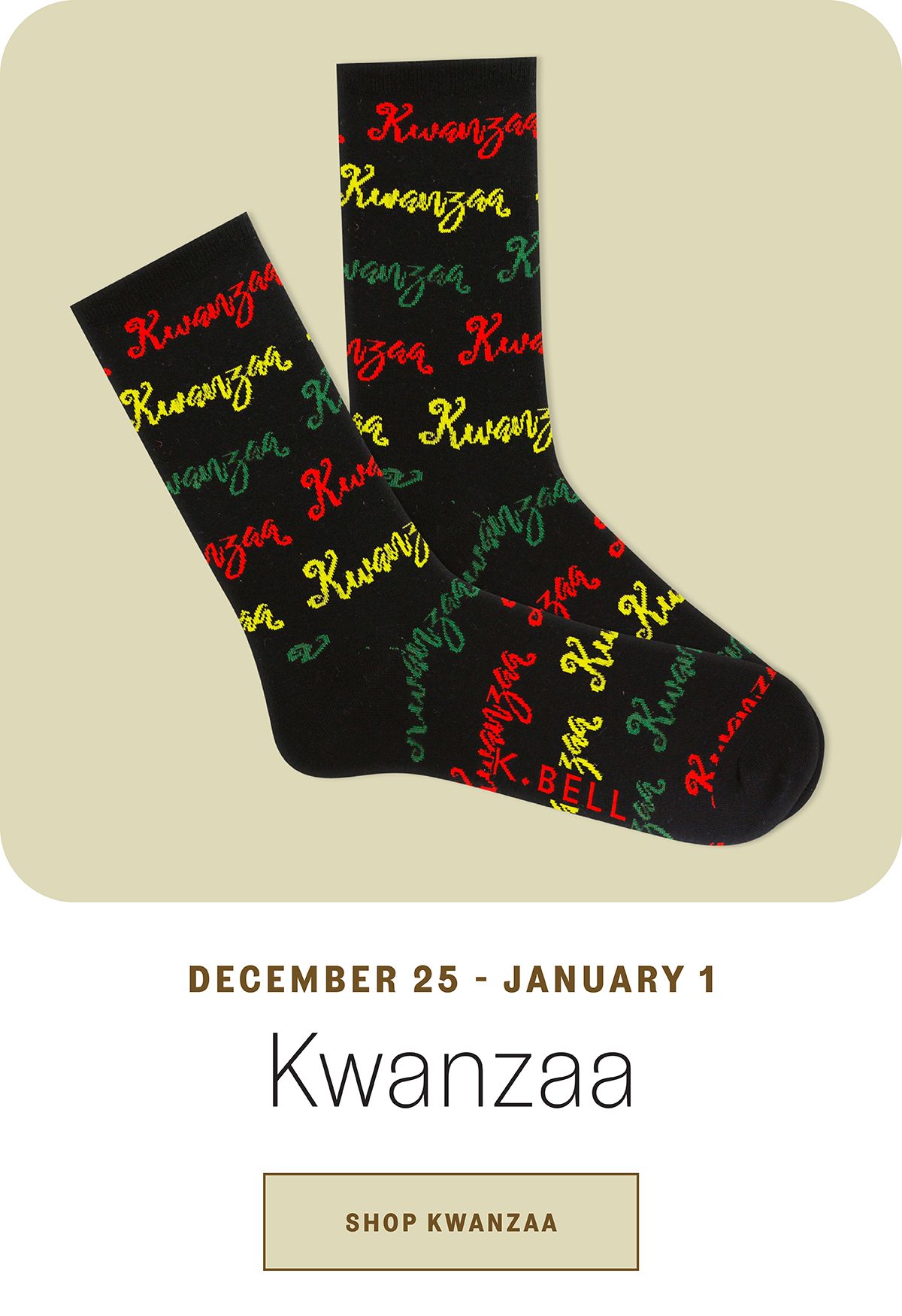 Kwanzaa socks