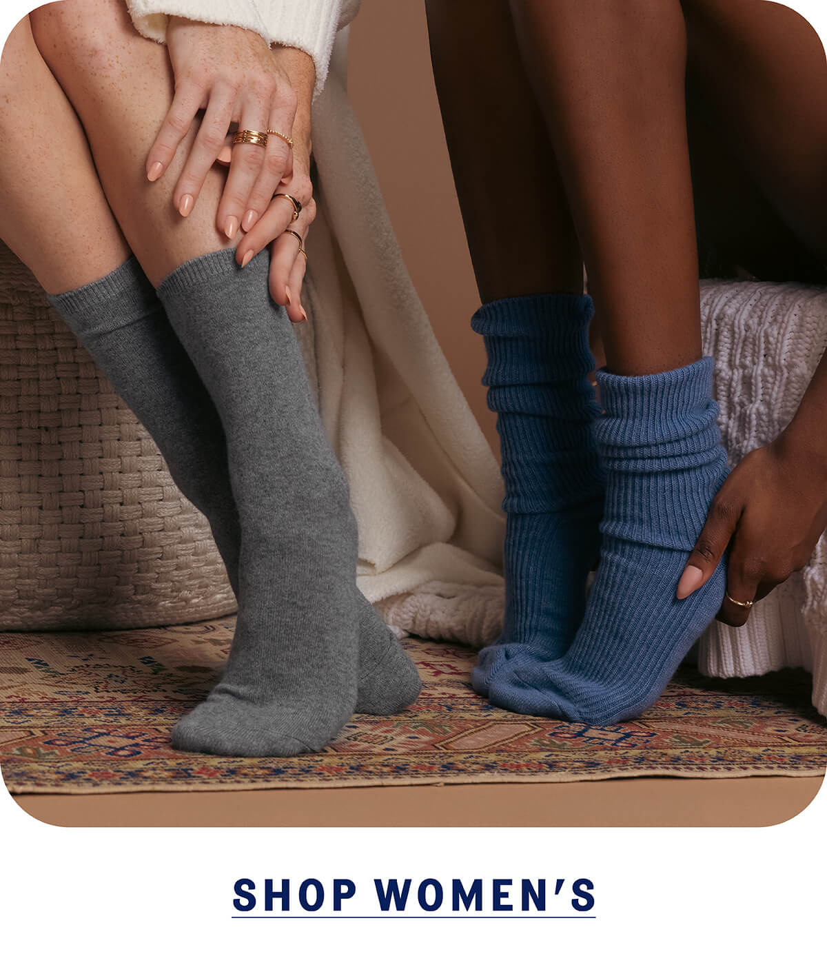 Women's crew and calf socks