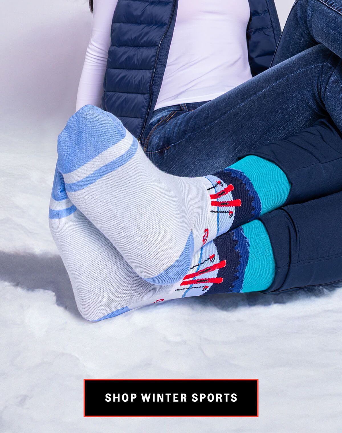 Winter sports socks