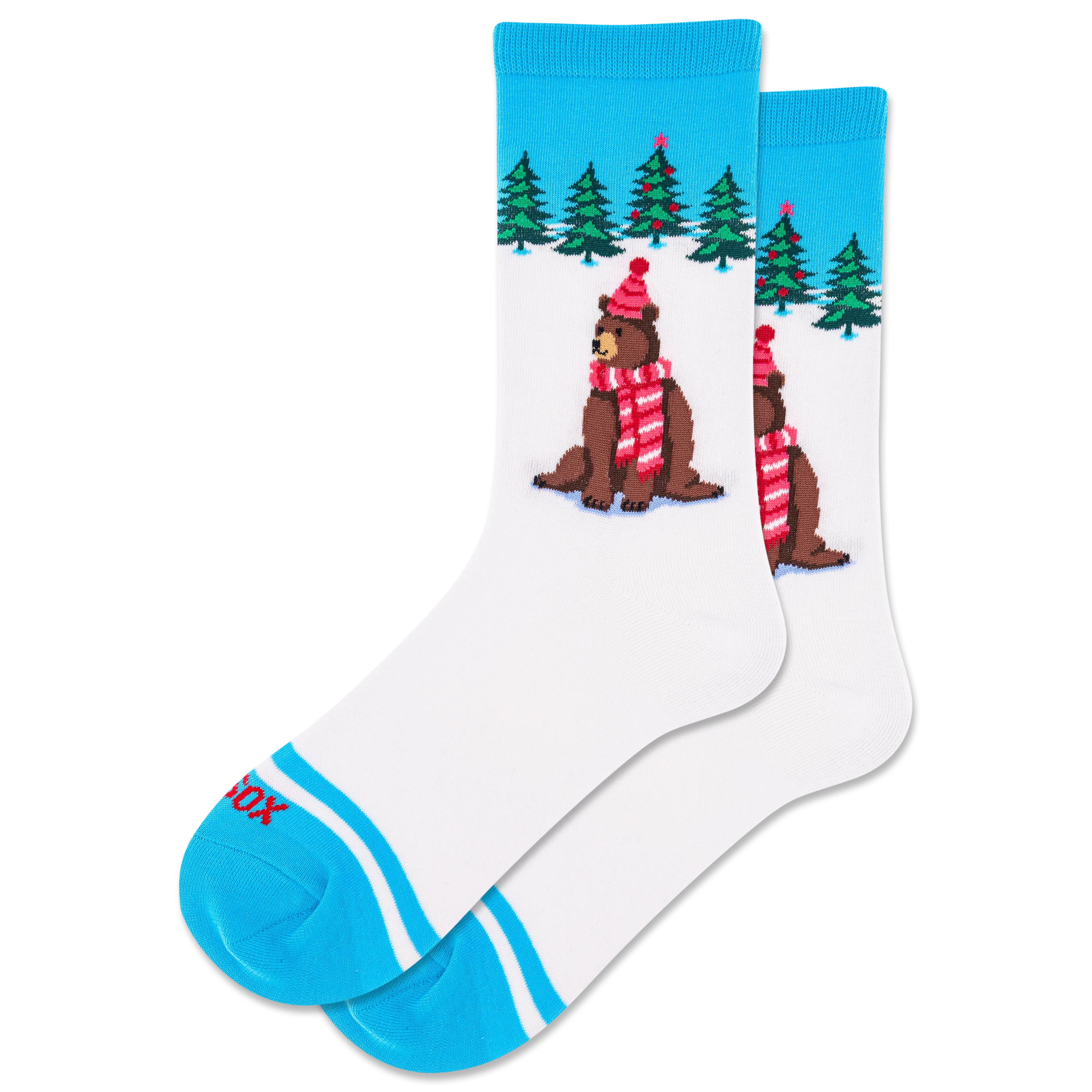 HOTSOX Women's Winter Bear Crew Socks