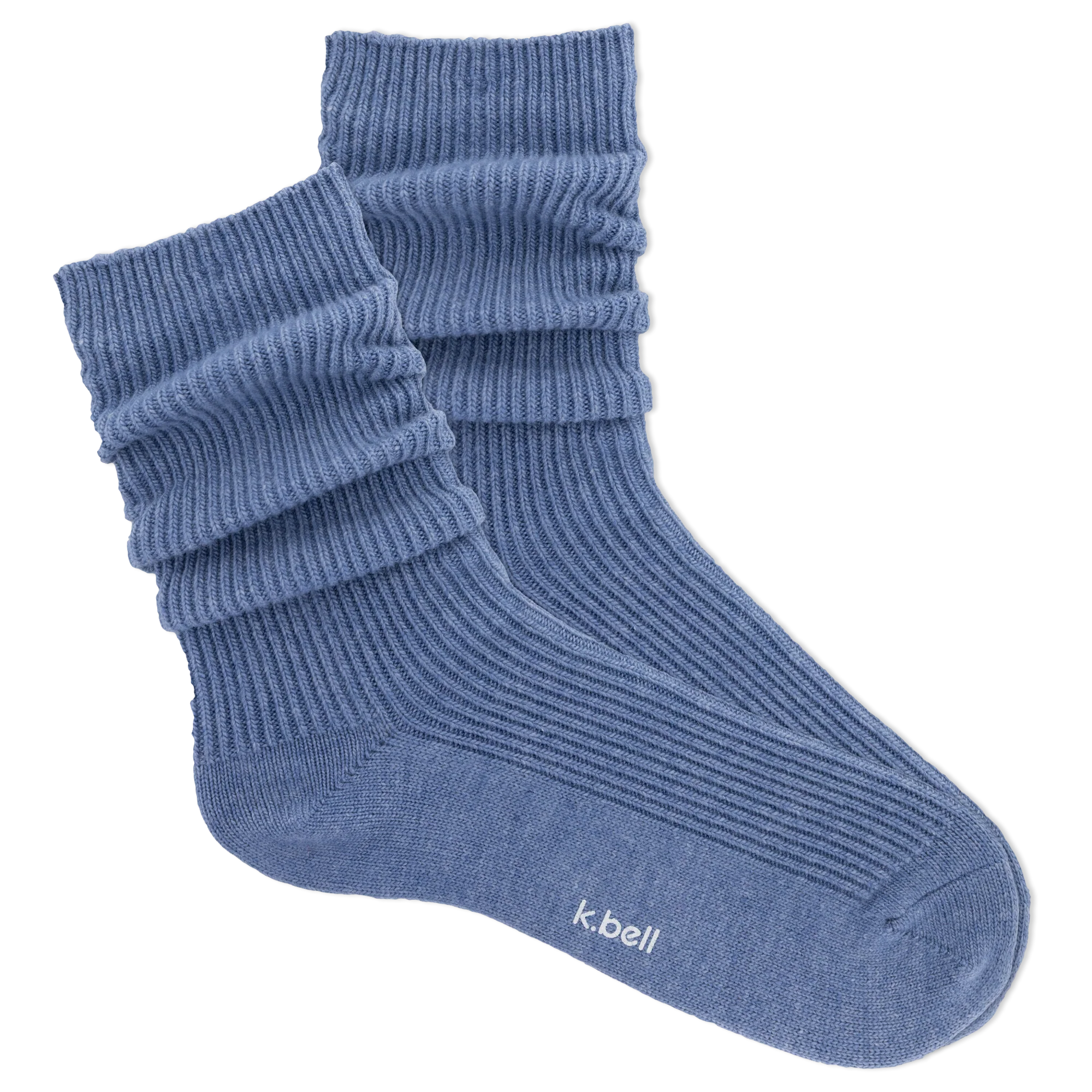 K.Bell Women's Luxe Blend Everyday Slouch Sock - Denim / Women's 4-10