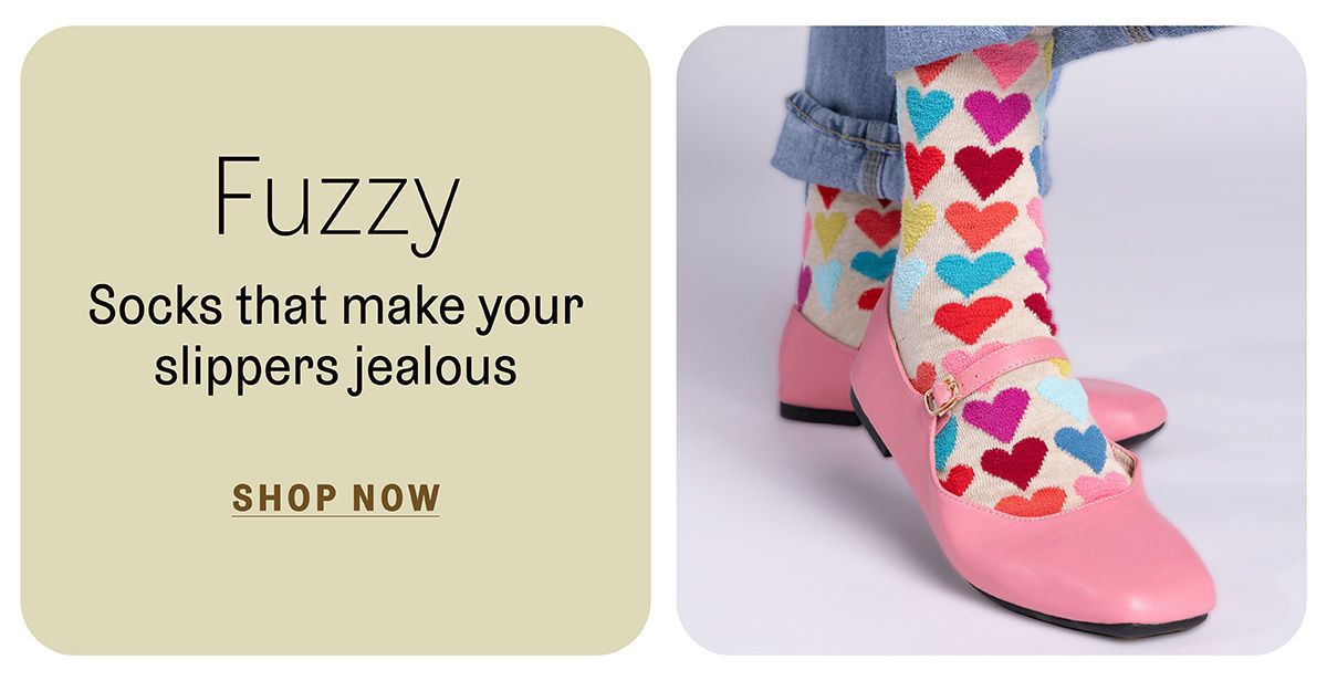 Fuzzy socks and slippers