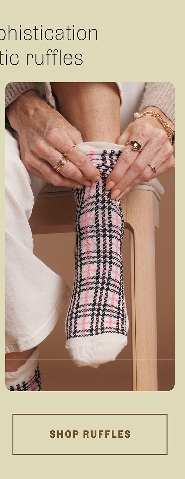 Ruffle scalloped and lettuce edge socks