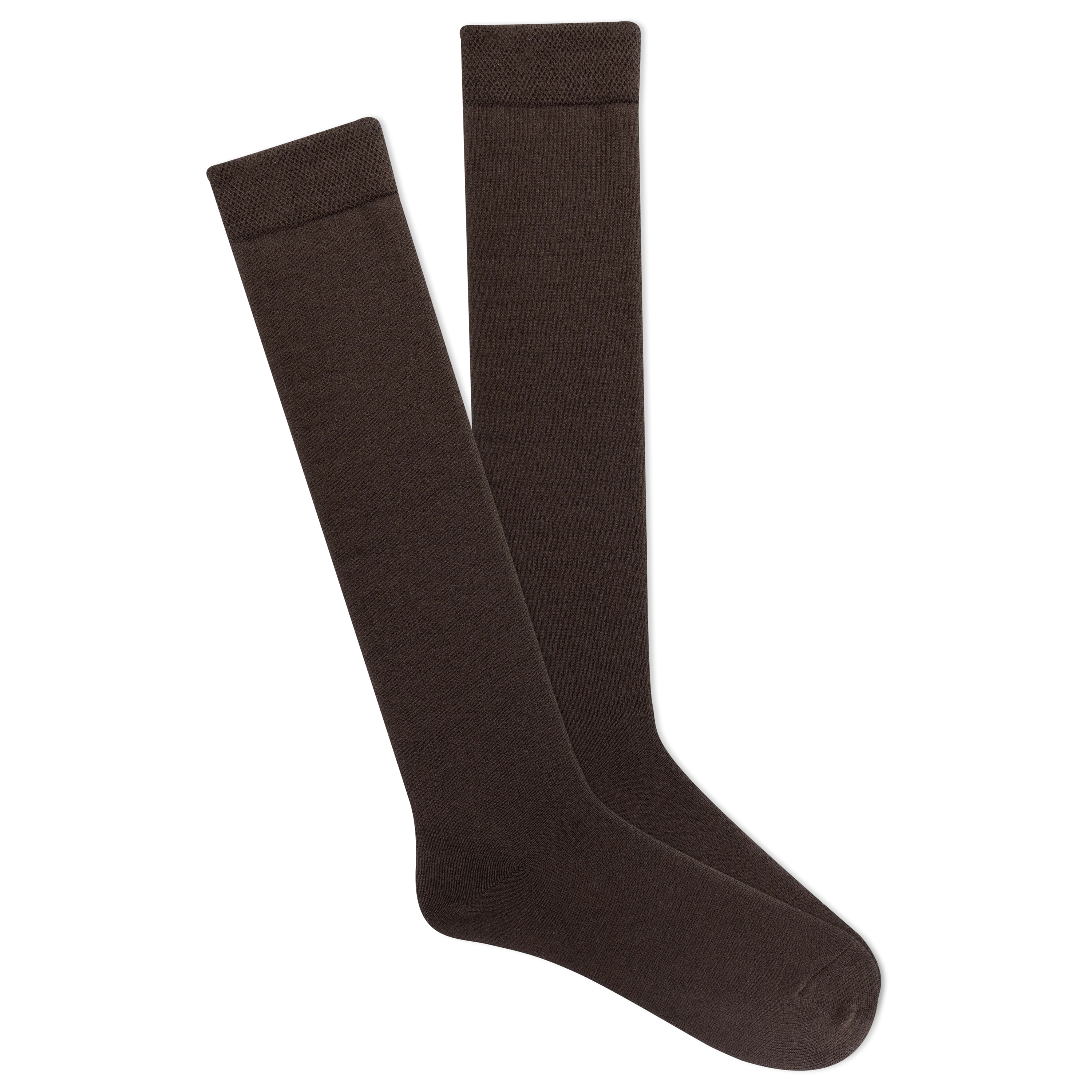 K.Bell Women's Modal Knee High Socks with Comfort Top - Brown / Women's 4-10